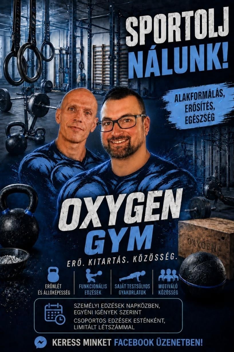 Oxygen Gym Szarvas – sportolj nálunk